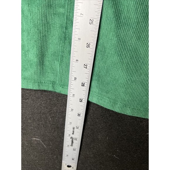 Disney Shirt Adult Large Green Santa Mickey Mouse Embroidered Corduroy - Picture 9 of 12